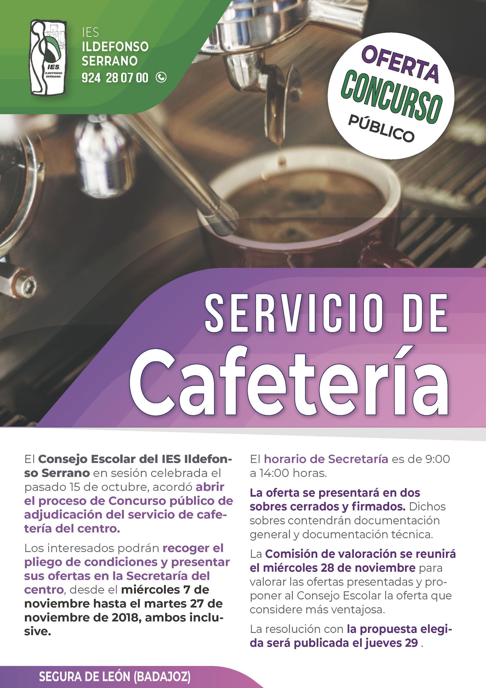 cartel cafeteria