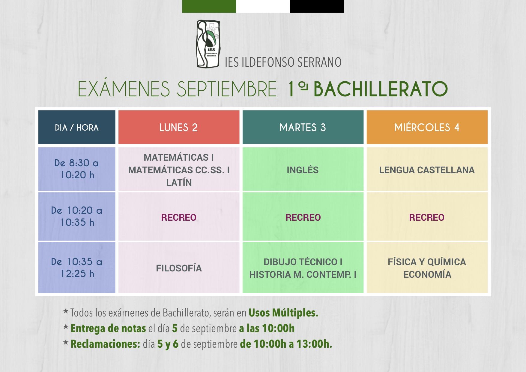 examen bach sep